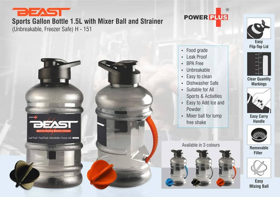 Power Plus Beast Sports gallon bottle image 1