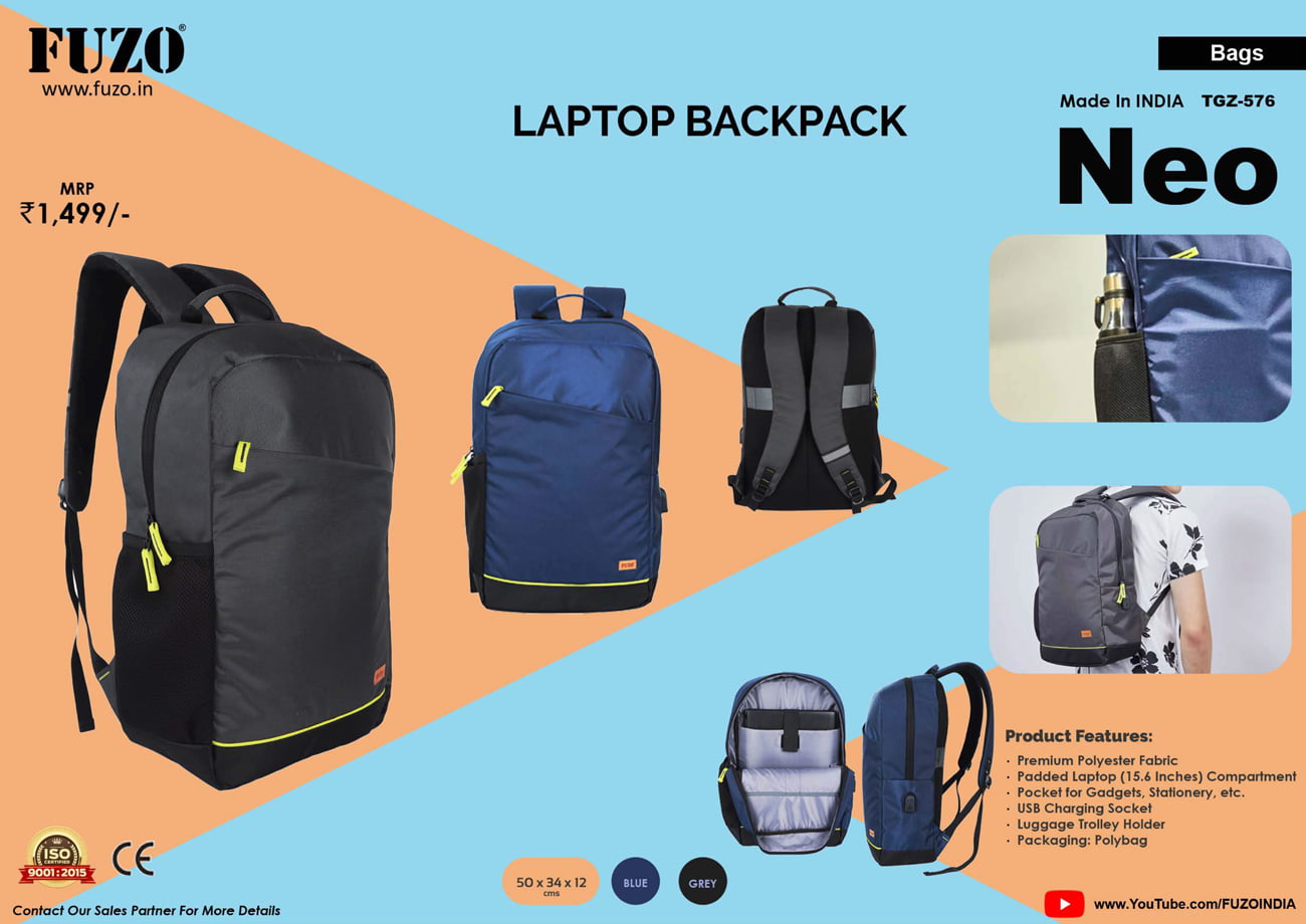 Neo Laptop Backpack - TGZ-576 image 1
