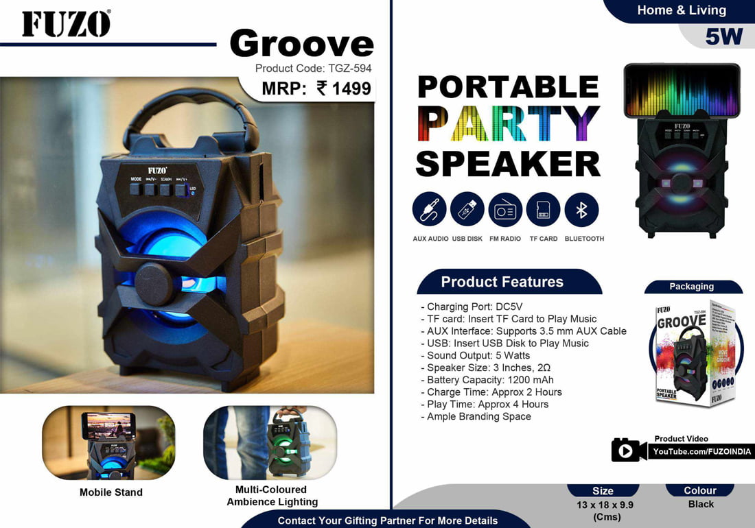 Groove Portable Party Speaker image 2