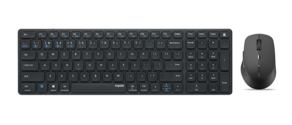 RAPOO-9350M Multi Device Wireless Keyboard & Mouse image 1