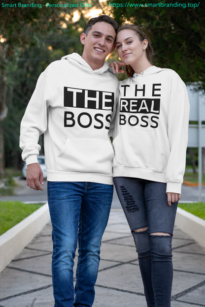 Couples Hoodie Sweatshirt-The Boss image 3