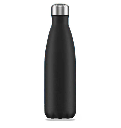 Stainless Steel Water Bottle Matt Black Double Wall image 0