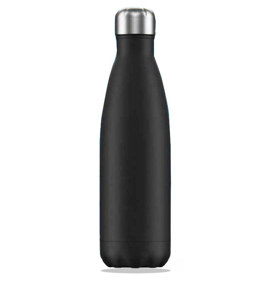 Stainless Steel Water Bottle Matt Black Double Wall image 0