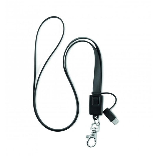 Fuzo E-ID Lanyard With Charging Cable image 0