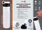 Power Plus Insulated Straight Steel bottle image 0
