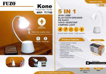 Fuzo KONE Desk Lamp With Bluetooth Speaker image 1