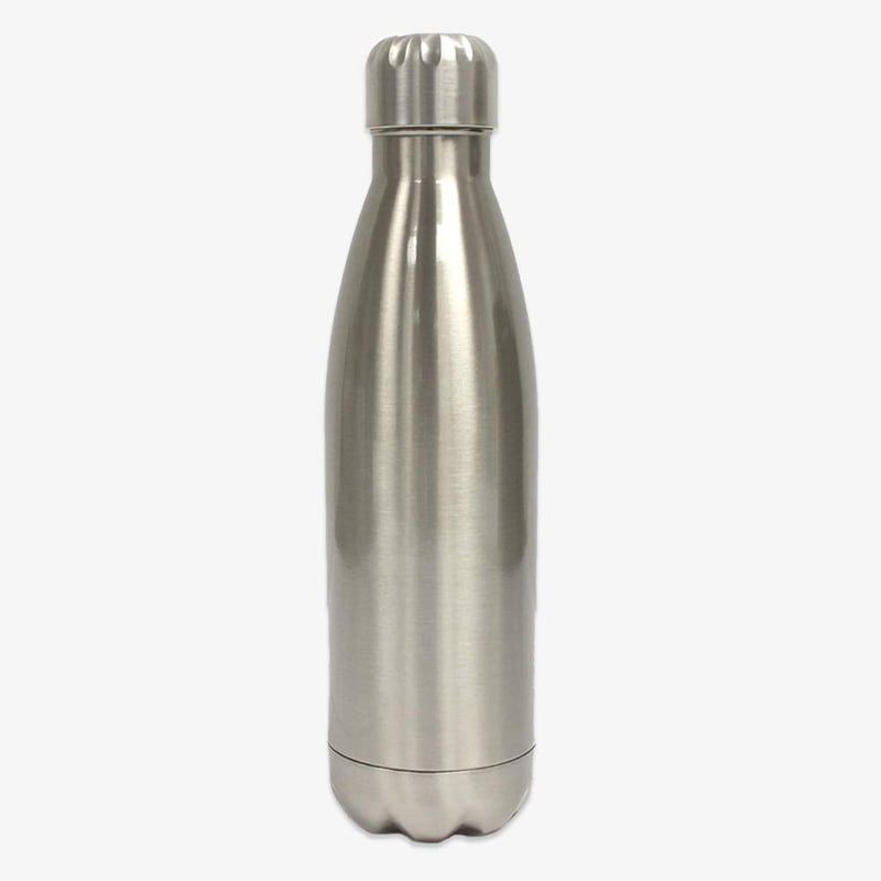 Stainless Steel Silver Bottle Double Wall image 1