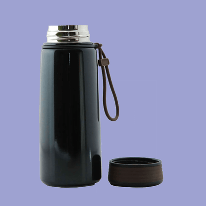 Insulated Vacuum Bottle with Strap Cap image 1