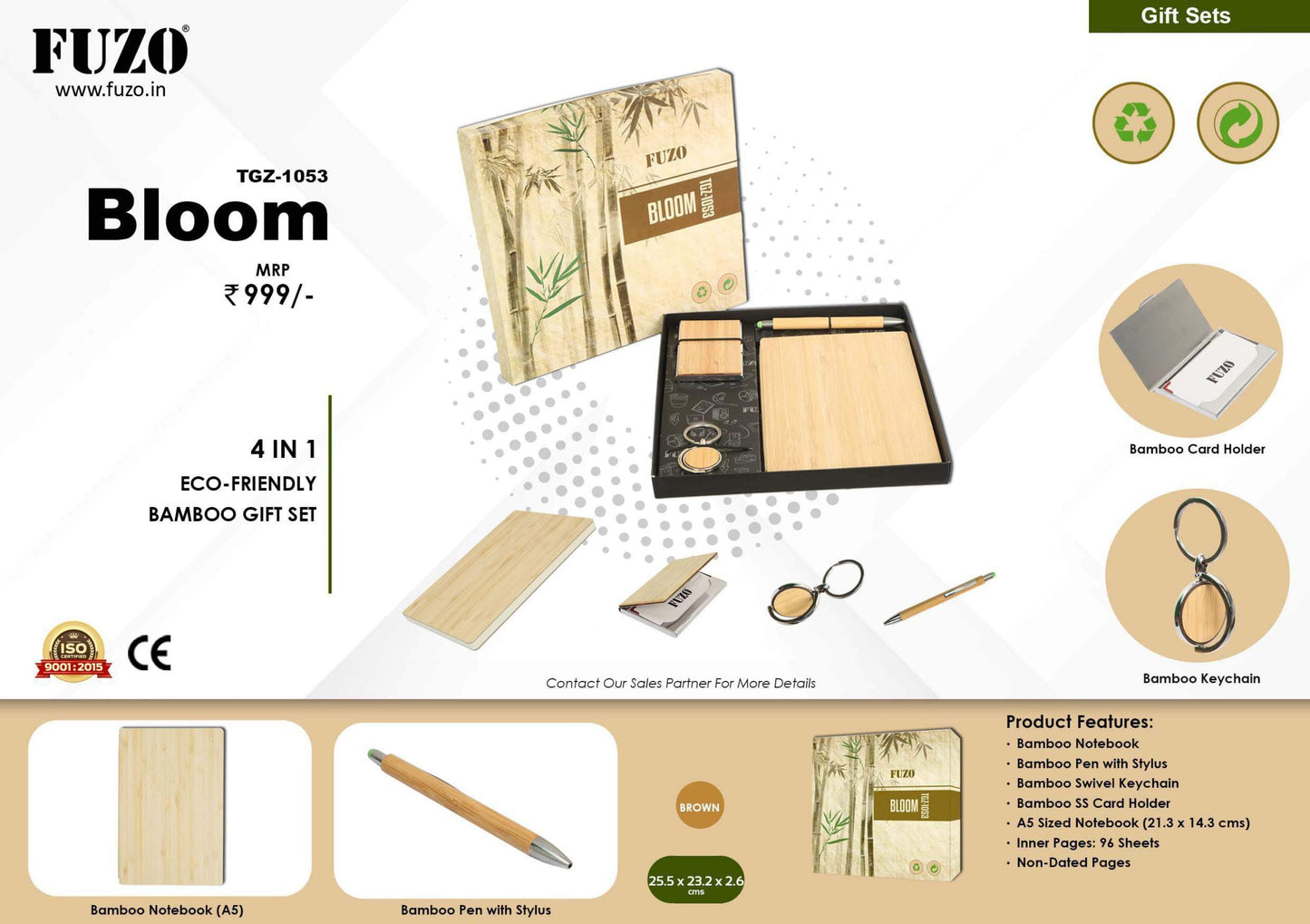 Bloom 4 in 1 – Eco Friendly Bamboo Set image 1