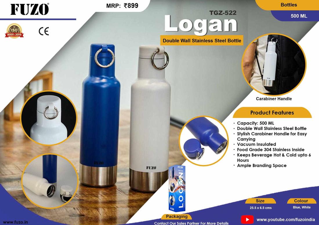 Fuzo Logan – Double Wall Stainless Steel Bottle image 1