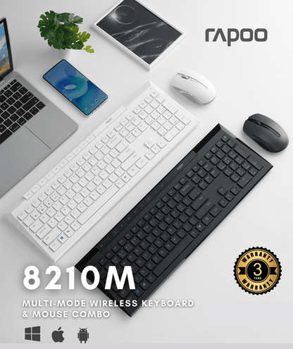 RAPOO-8210M-Multimode-wireless keyboard image 0