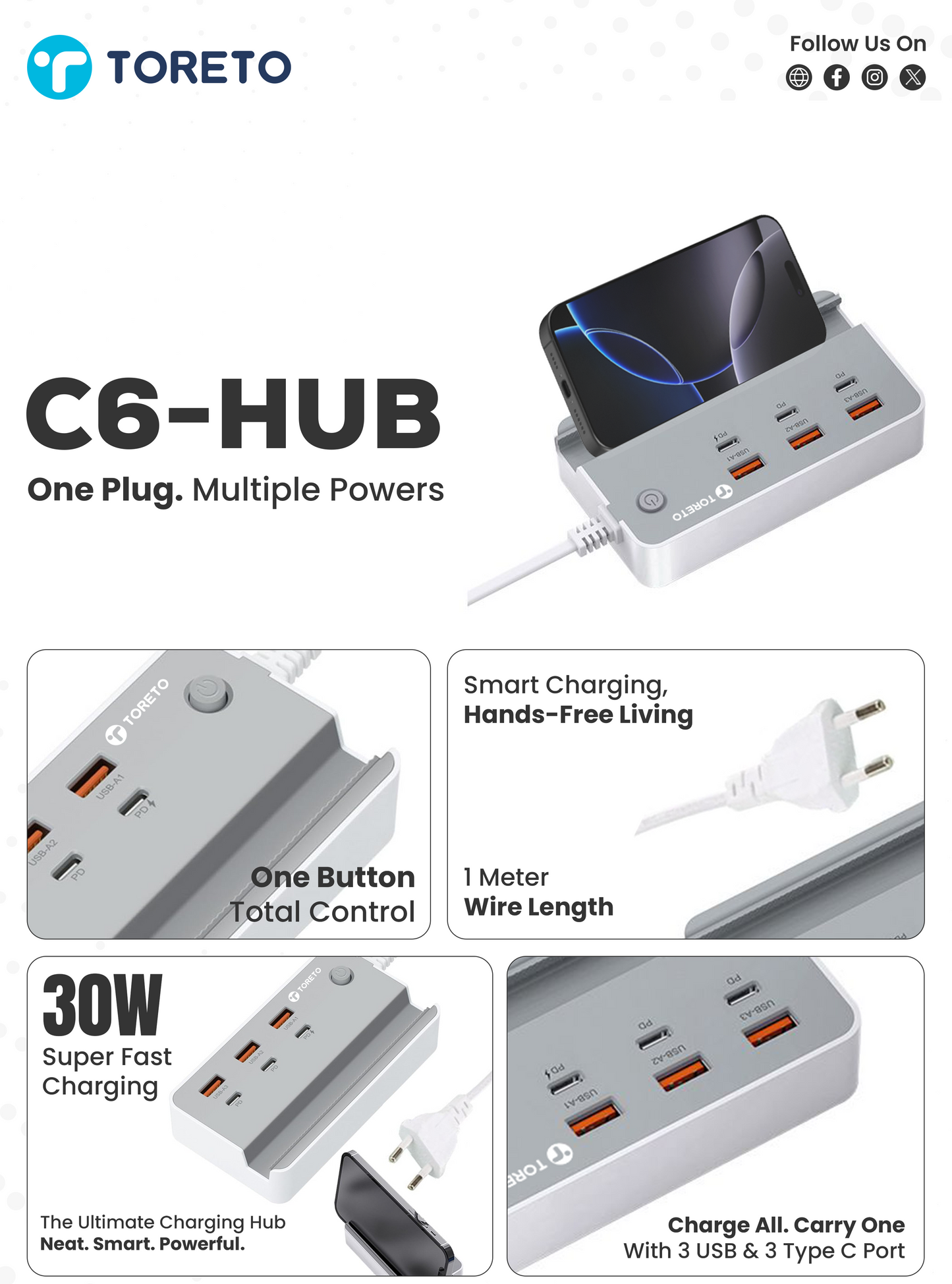 Toreto C6 Hub Extension Board