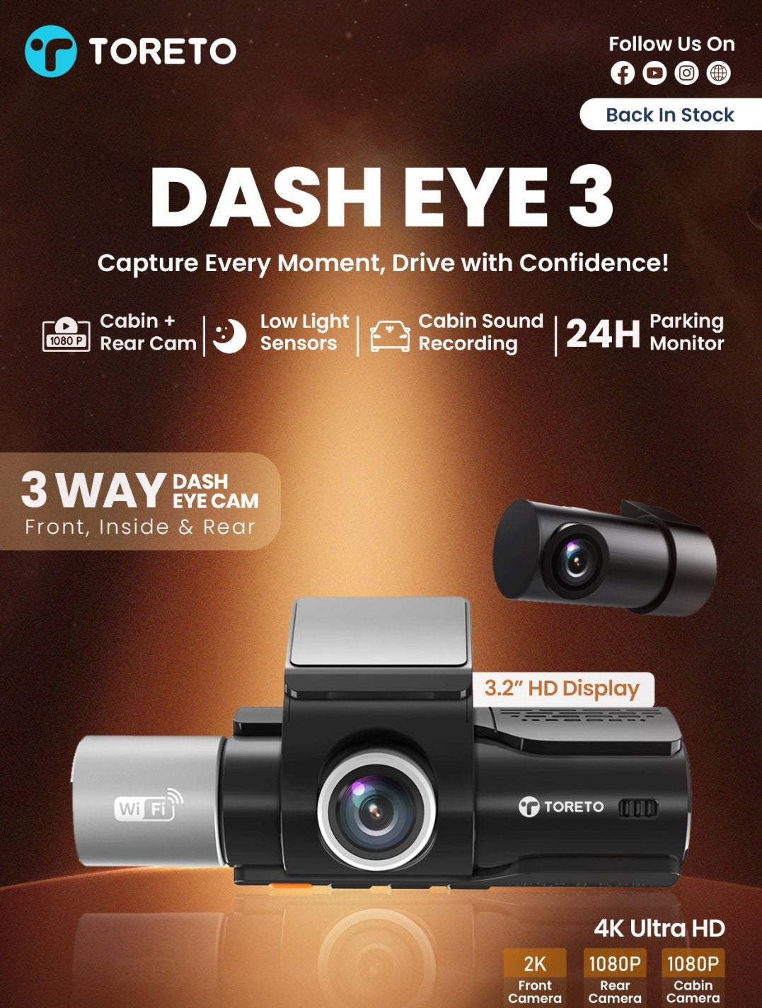 Toreto Dash Eye Camera 3