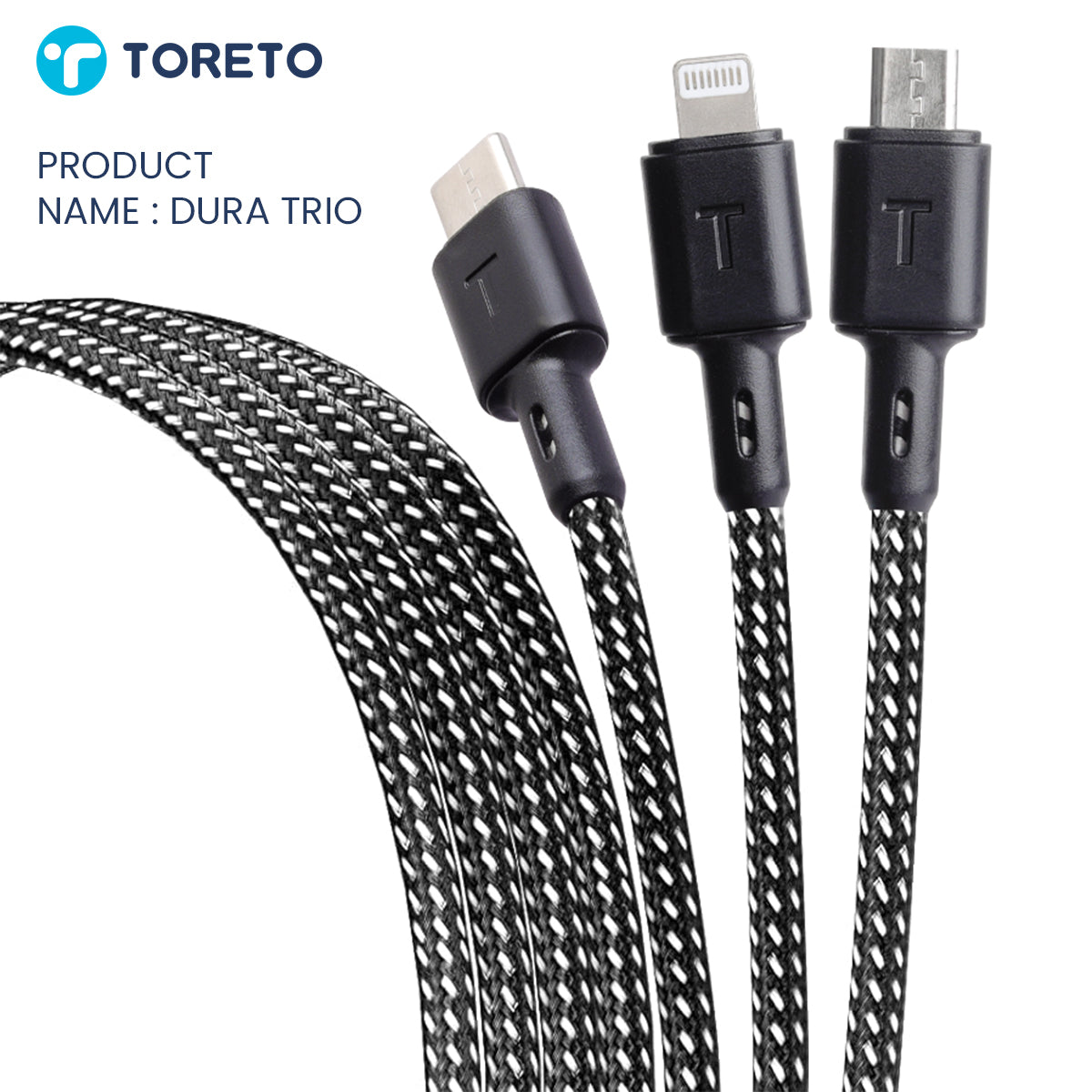 Toreto Dura TRIO+ Multi Functional Cable