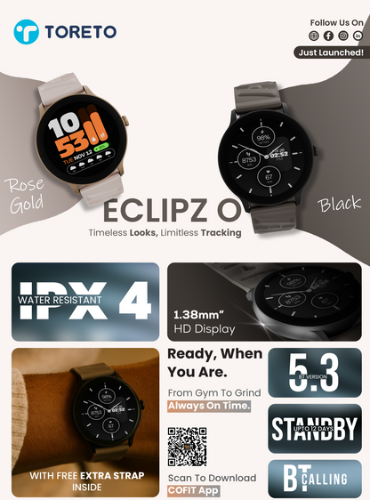 Toreto Eclipz O Smart Watch