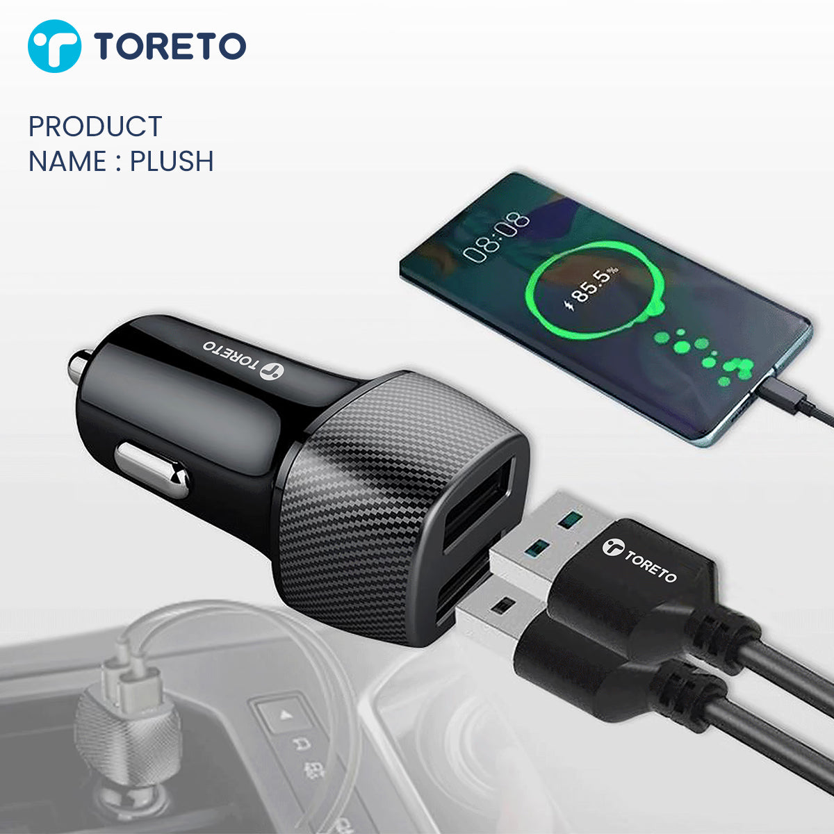 Toreto Plush Car Charger