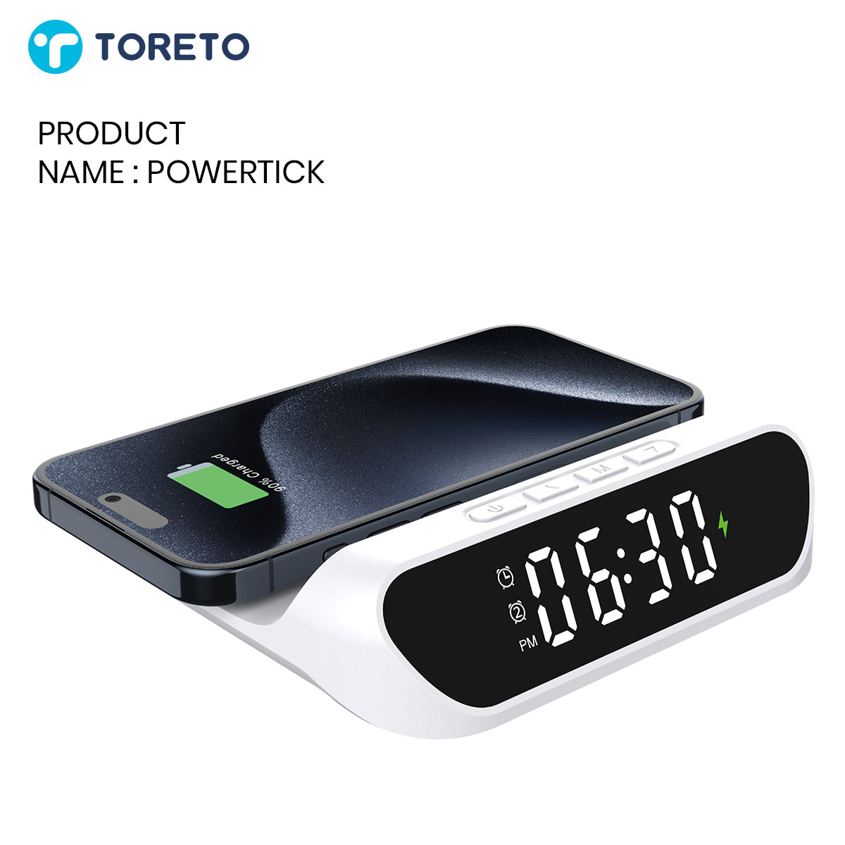 Toreto Powertick Multi-Function Clock
