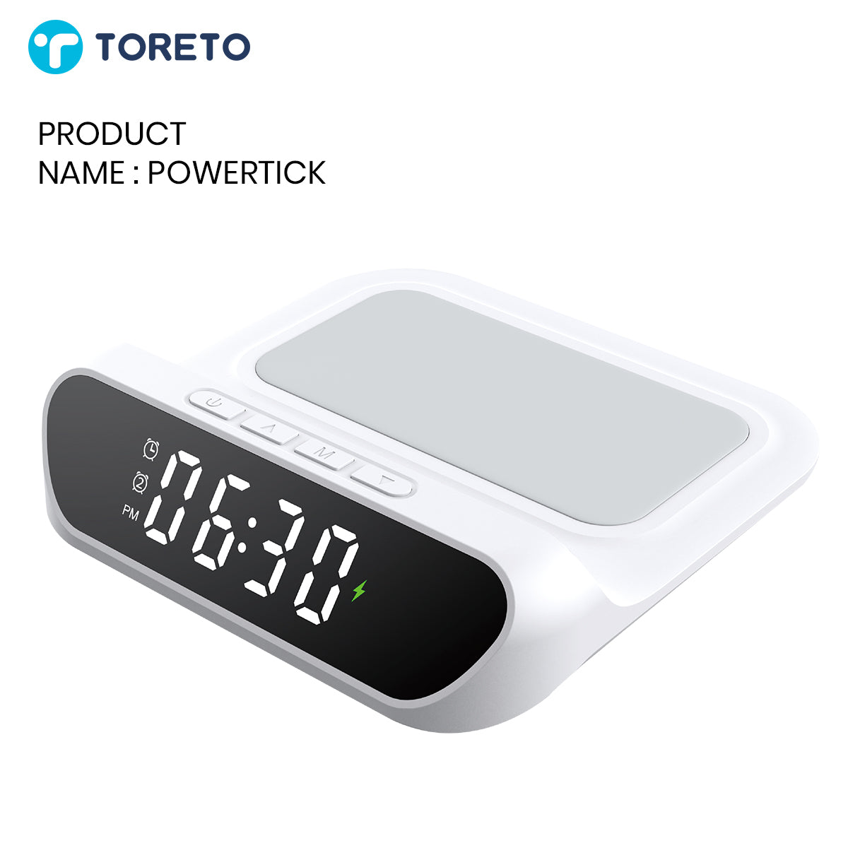 Toreto Powertick Multi-Function Clock