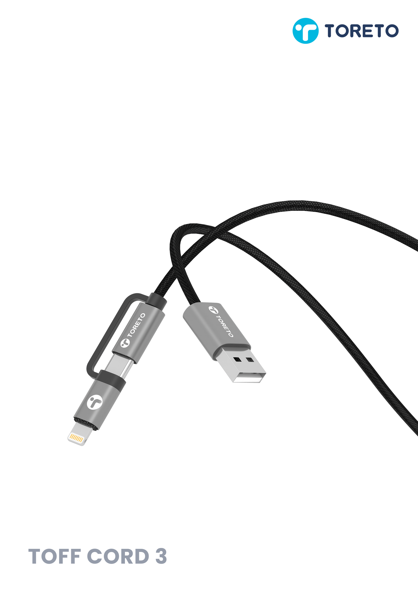 Toreto Tuff Cord 4 in 1 Charger wire