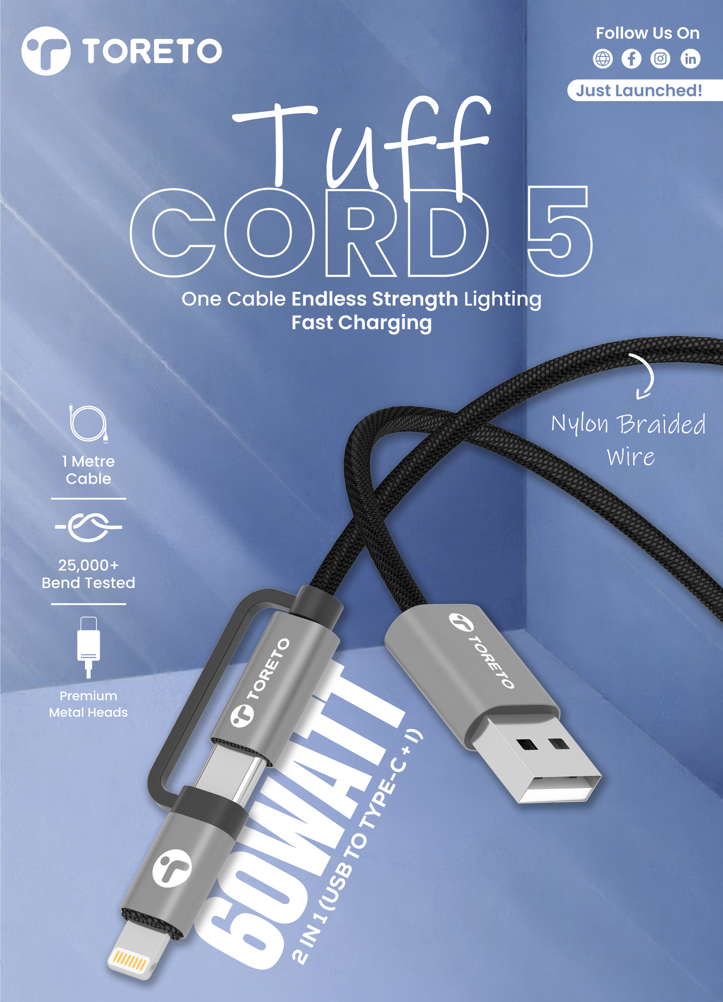 Toreto Tuff Cord 5 Cable