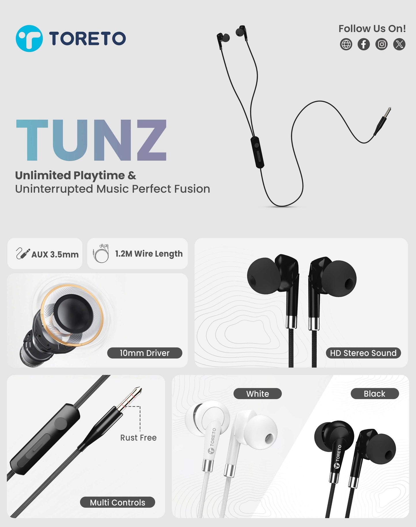 Toreto Tunz Earphone