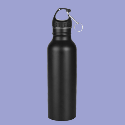 Stainless Steel Water Bottle with Carbiner image 1