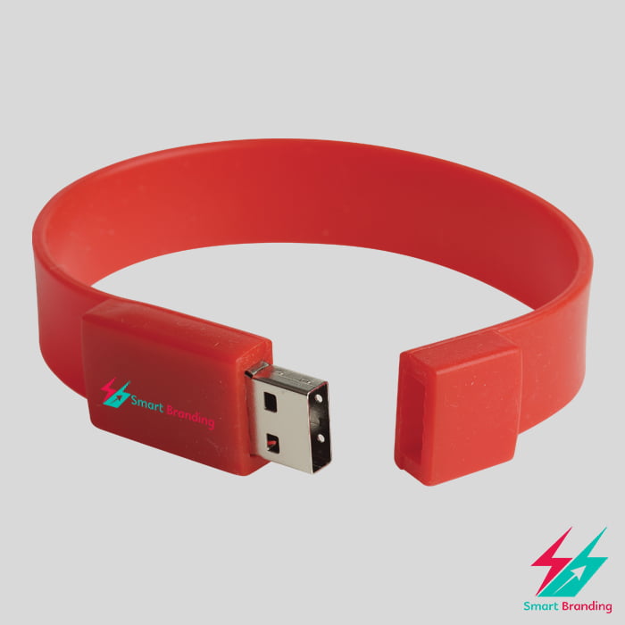Customize Logo Printed USB Wrist Band image 1