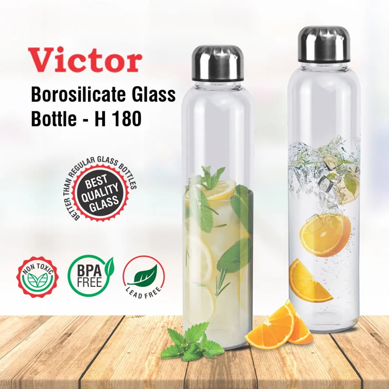 Victor Borosilicate glass bottle image 0