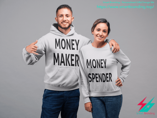 Couples Hoodie-Money Maker & Spender image 0