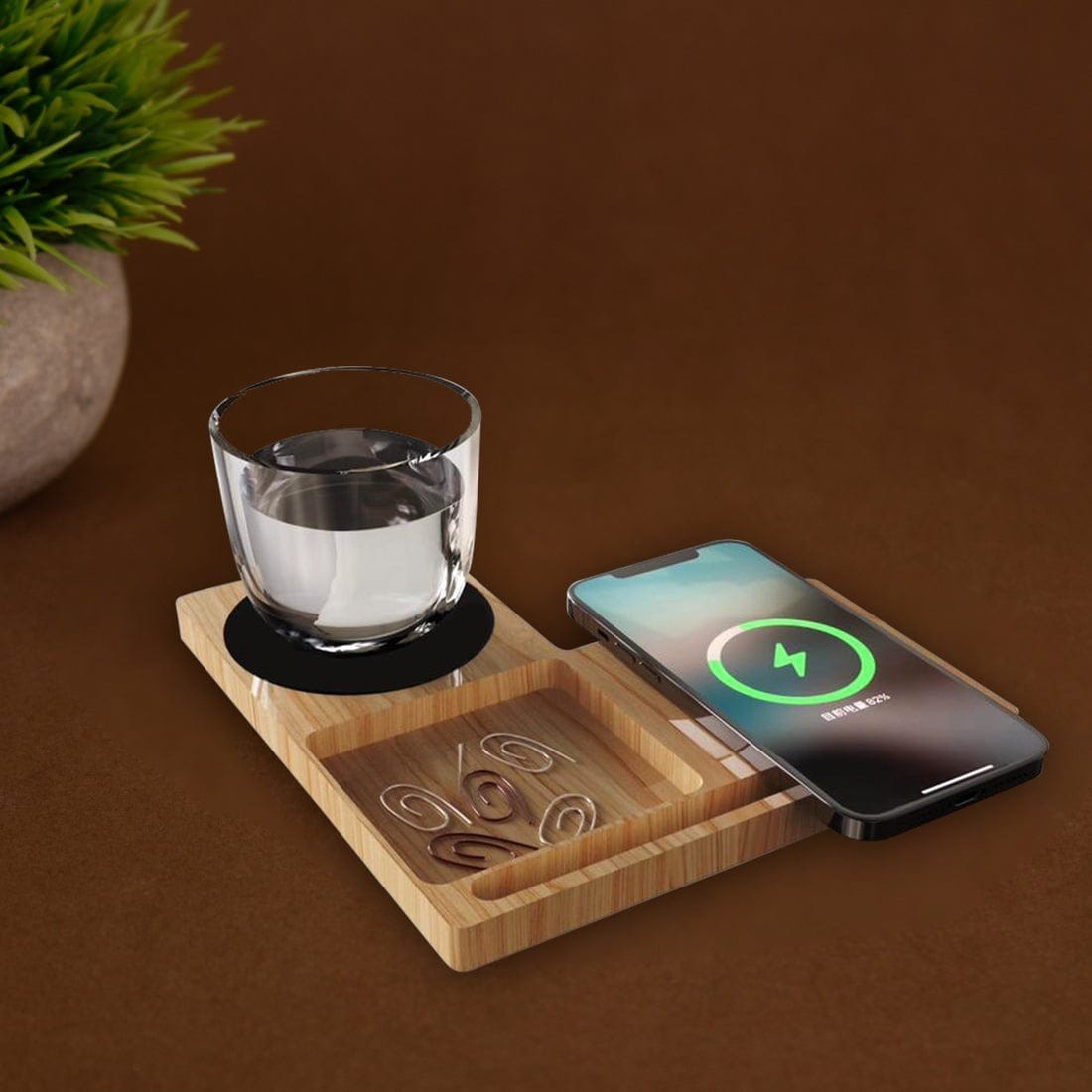 Willow 3.0 15W Wireless Charger With Cup warmer &amp; Phone Stand image 0