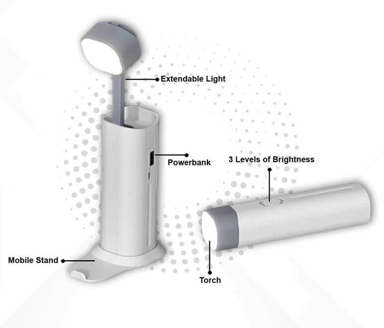 FUZO Quad White plastic 4 in 1 Gadget image 0