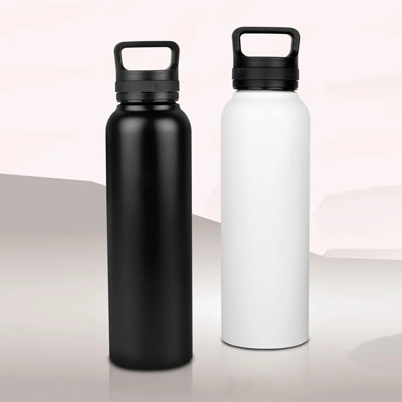 Power Plus Steel bottle with silicon ring handle image 0