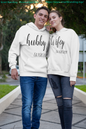 Couples Hoodie Sweatshirt-Wifey Hubby image 0
