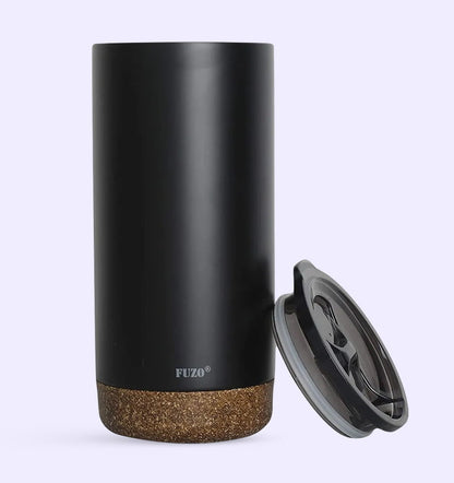 Hooke – Stainless Steel Mug with a Cork Coaster image 0